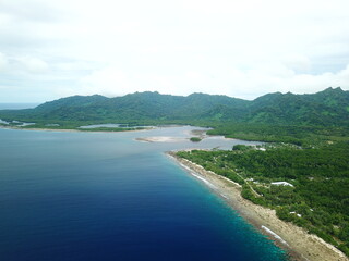 Fototapeta na wymiar Utwe & Hiroshi point in Kosrae, Micronesia （Federated States of Micronesia）