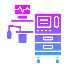 Fototapeta premium Anesthesia Glyph Gradient Icon