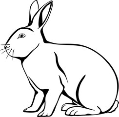 vector illustration of a bunny rabbit