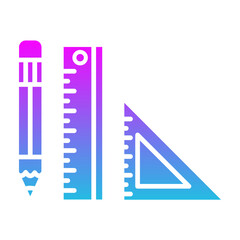Geometry Glyph Gradient Icon