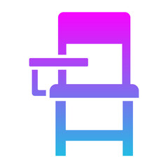 Chair Glyph Gradient Icon