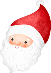 Cute Santa Claus Face