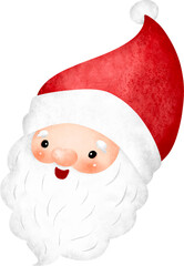 Cute Santa Claus Face