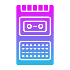 Voice Recorder Glyph Gradient Icon