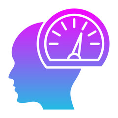 Performance Glyph Gradient Icon