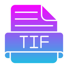 Tif Glyph Gradient Icon
