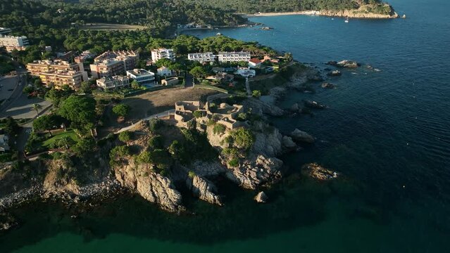 Perfect shoot of San Esteban's Castle in Palamos, Spain