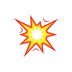 Fototapeta premium Explosion icon design, isolated on white background. vector illustration