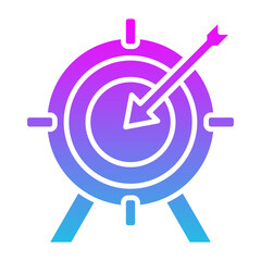 Target Glyph Gradient Icon