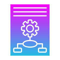 Implementation Glyph Gradient Icon