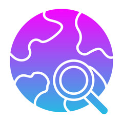 Search Glyph Gradient Icon
