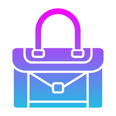 Purse Glyph Gradient Icon