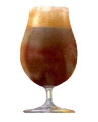 黒ビールの水彩イラスト © yyy