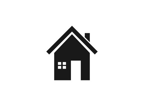 Home house work from home icon vector symbol illustration.