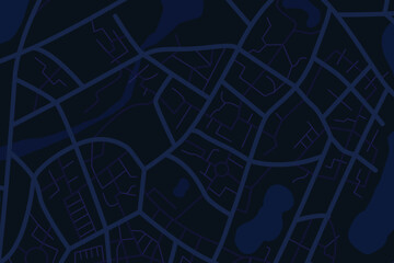 Aerial clean top view of the city map with street and river 013