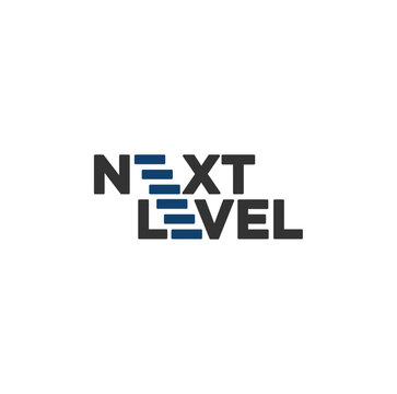 Next Level Stair icon. Grade Logo design. Vector Illustration.