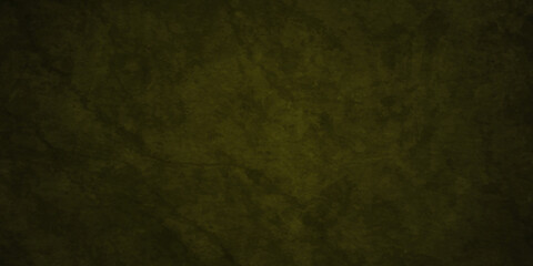 Dark green and black grunge textured concrete backdrop background. Panorama dark green and black slate background or texture. Vector green concrete texture. Stone wall background.