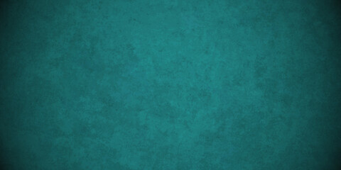 Dark green and black grunge textured concrete backdrop background. Panorama dark green and black slate background or texture. Vector green concrete texture. Stone wall background.