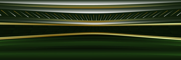 Abstract green gold background vector design