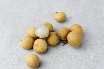 Fresh longan fruits (Kelengkeng), close up