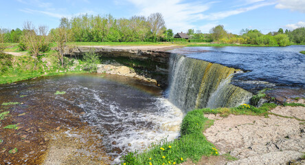 View from above of the Jagala Waterfall