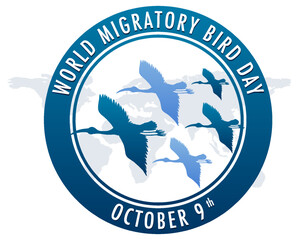 World Migratory Bird Day Banner Template