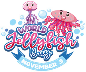 Cute Jellyfish Logo Concept