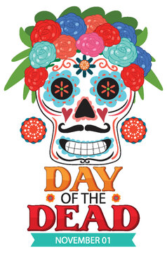 Day of the dead with Mexican Calaca