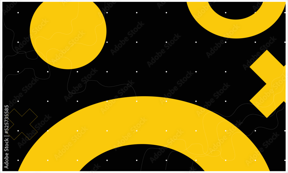 Poster background texture with geometric pattern on black base. simple editable background design.