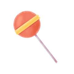 Lollipop Cartoon Chalk Illustration
