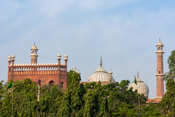 Obraz premium Jama Masjid, Old town of Delhi, India.