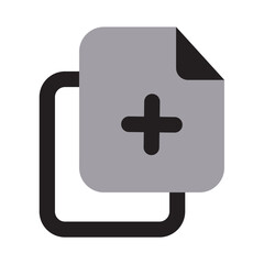 Copy Files Icon Two Tone Solid