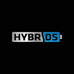 Hybrids battery icon. Logo design. Vector Illustration.
