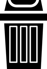 Simple trash can icon vector illustration on white background 
