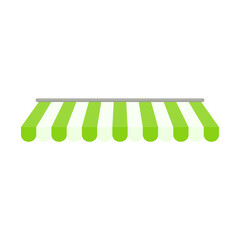 Awning element set. The roof can be changed to prevent sunlight and rain for decorating the shop.