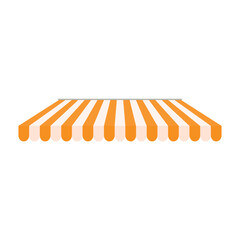Awning element set. The roof can be changed to prevent sunlight and rain for decorating the shop.