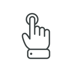 Vector cartoon finger mouse cursor in various gestures for mobile touch screen devices