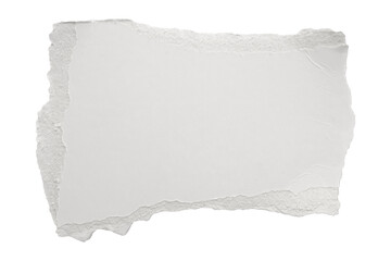 Obraz premium White ripped paper torn edges strips isolated on white background