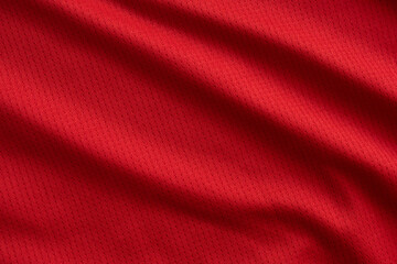 sports clothing fabric football jersey texture top view red color