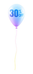 balloon with sale 30 percent off