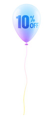 balloon with sale 10 percent off