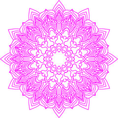 spiritual symbol round ornament, simple mandala, mandala design