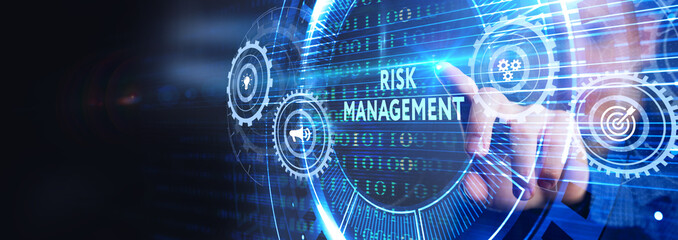Risk Management and Assessment for Business Investment Concept. Business, Technology, Internet and...