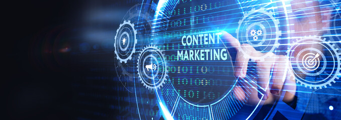 Business, Technology, Internet and network concept. Digital Marketing content planning advertising strategy concept