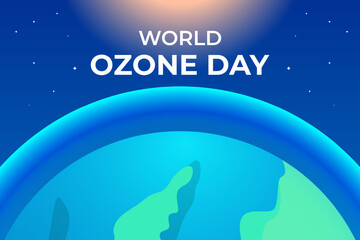 world ozone day illustration background