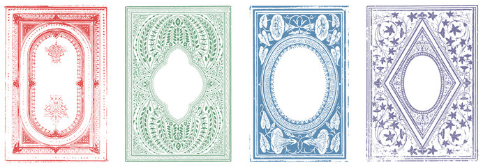 Vintage floral frame. Design elements for use on herbal products, menus, brochures, book covers, packaging design and invitations.