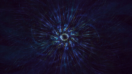 Obraz premium 3D rendering abstract circle light background