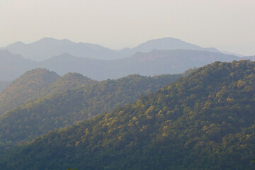 Fototapeta premium Beautiful of the mountains in Khao Yai National park, Thailand