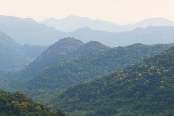 Beautiful of the mountains in Khao Yai National park, Thailand