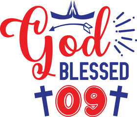 God blessed svg design cut files